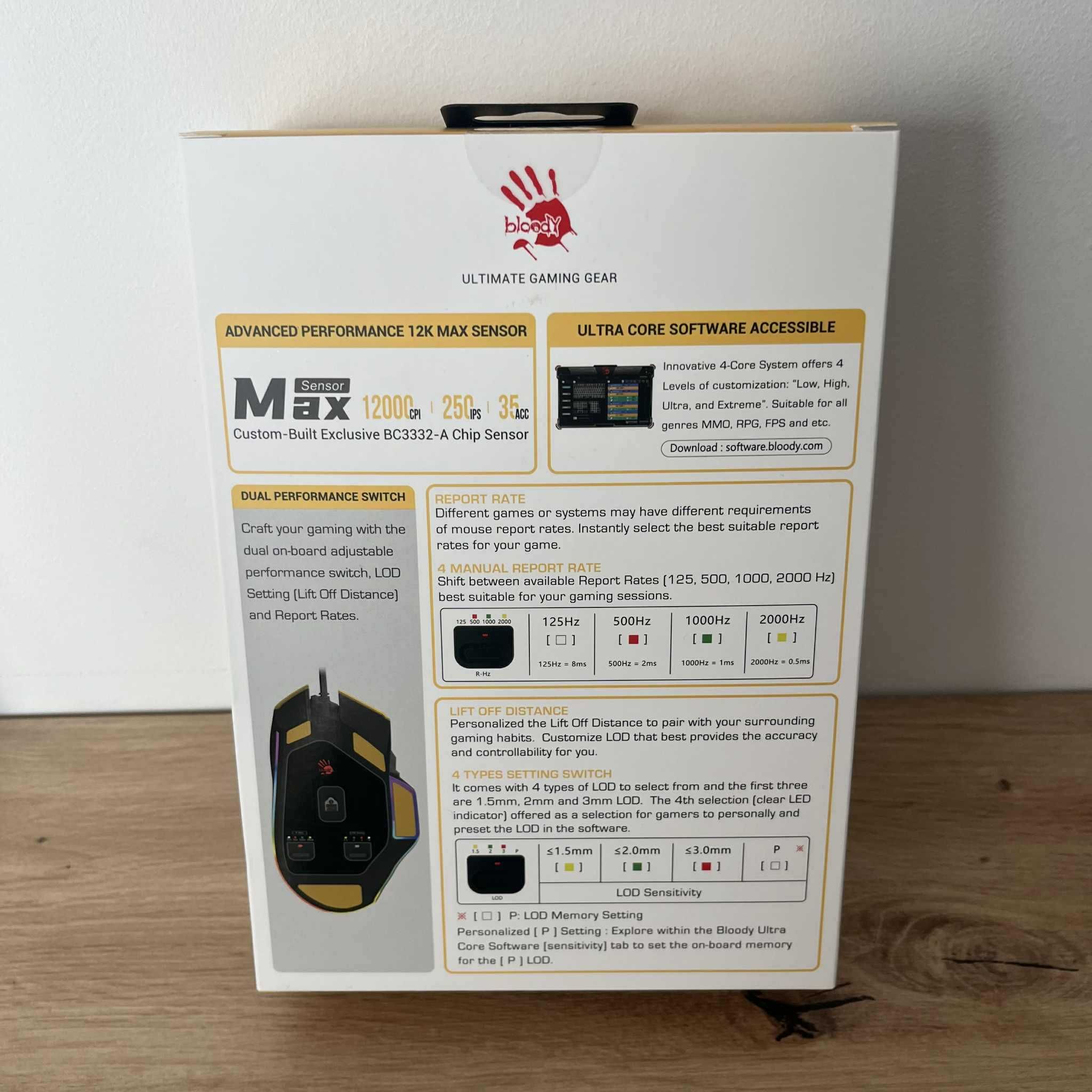 Myszka A4Tech Bloody W95Max Sports Lime - NOWA!!!