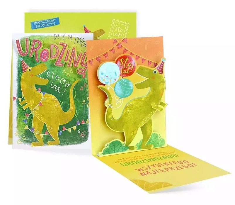 Karnet B6 Urodziny. Kukartka