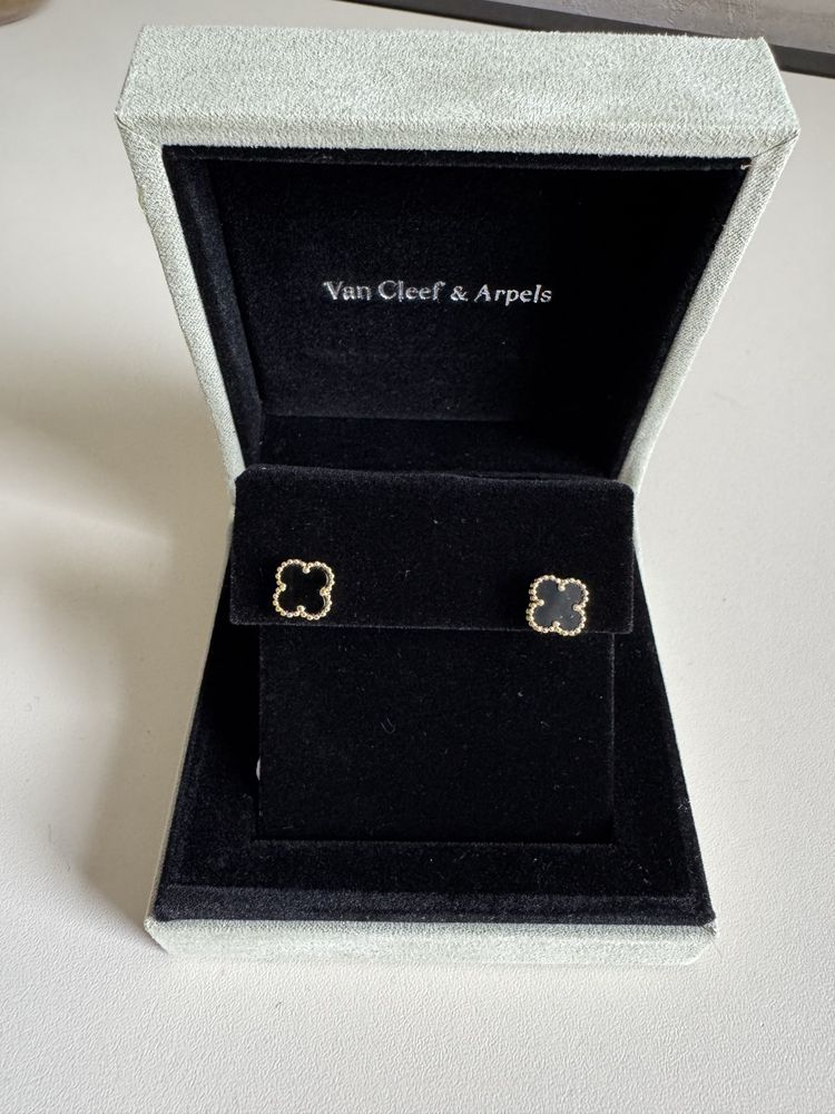 Серги сережки пусеты van cleef