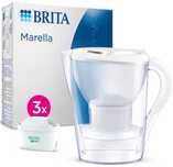 Dzbanek filtrujący wodę BRITA MARELLA 2,4L + 3 wkłady z FILTREM Biały