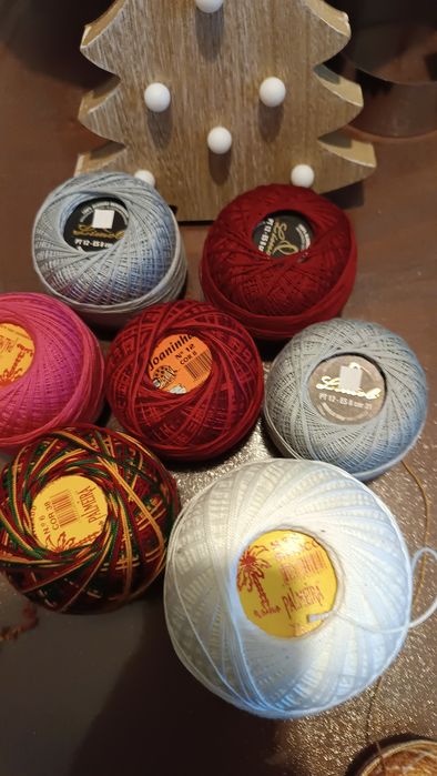 Linhas de algodão e lãs