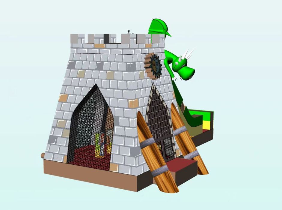 Insuflável Castelo medieval (novo)