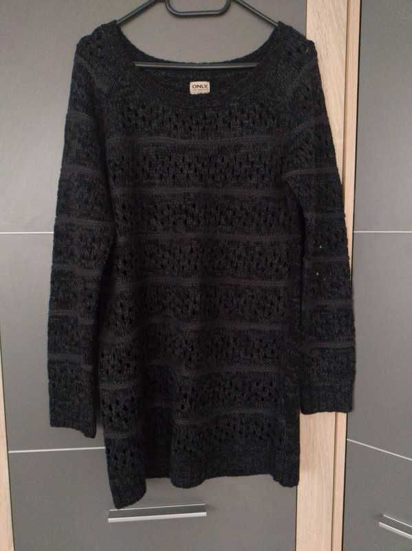 Czarny sweter akryl L ONLY