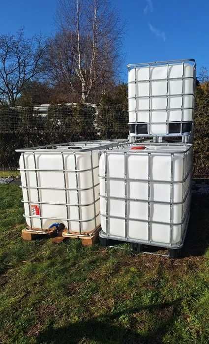 Zbiornik 1000L mauzer IBC na deszczówkę  wodę paliwo Mauser