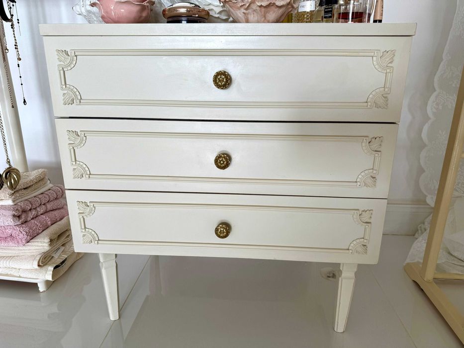 Sypialnia, łóźko, szafa, duży zestaw, ludwik antyczny kremowy