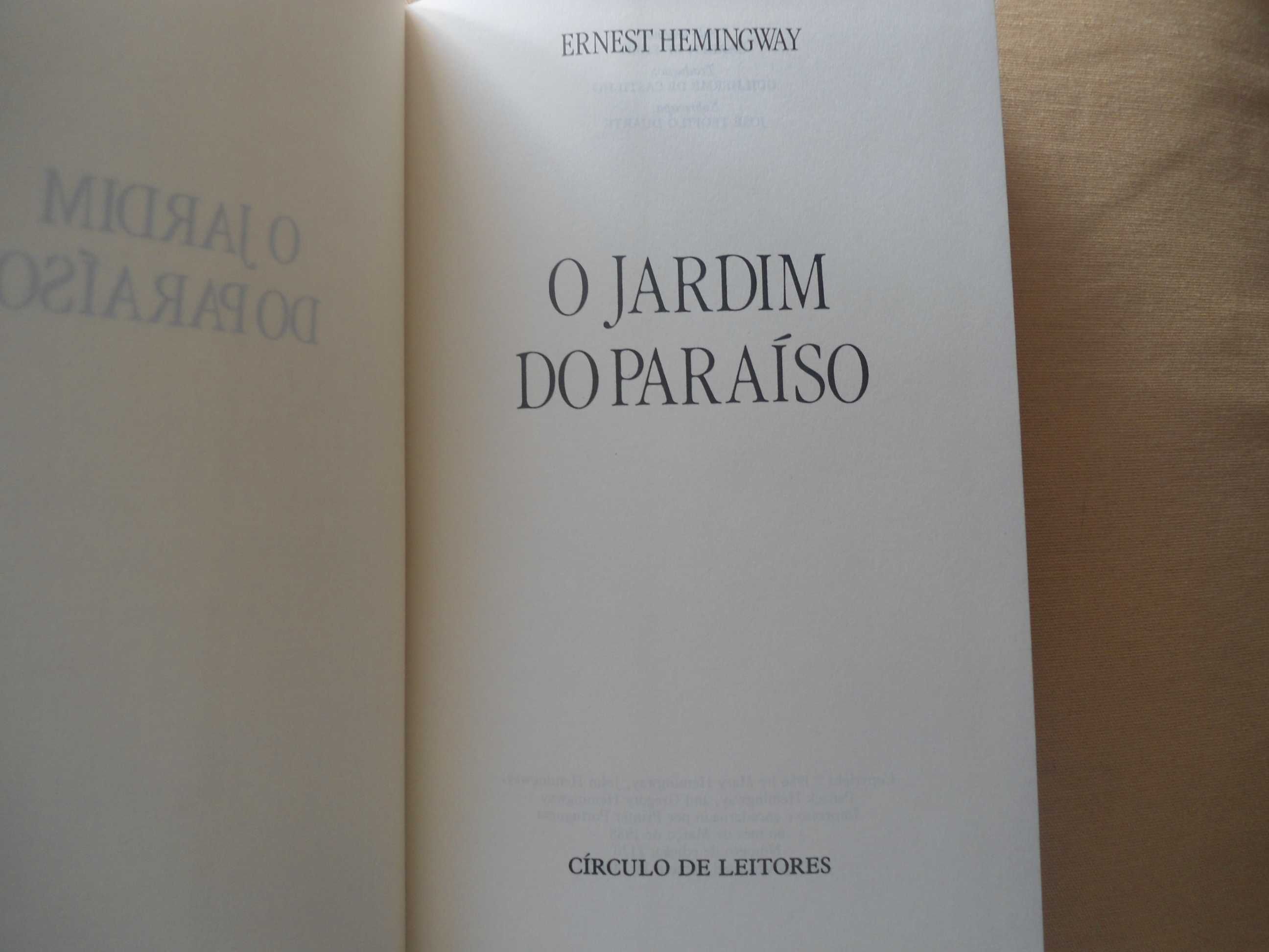 O Jardim do Paraíso por Ernest Hemingway