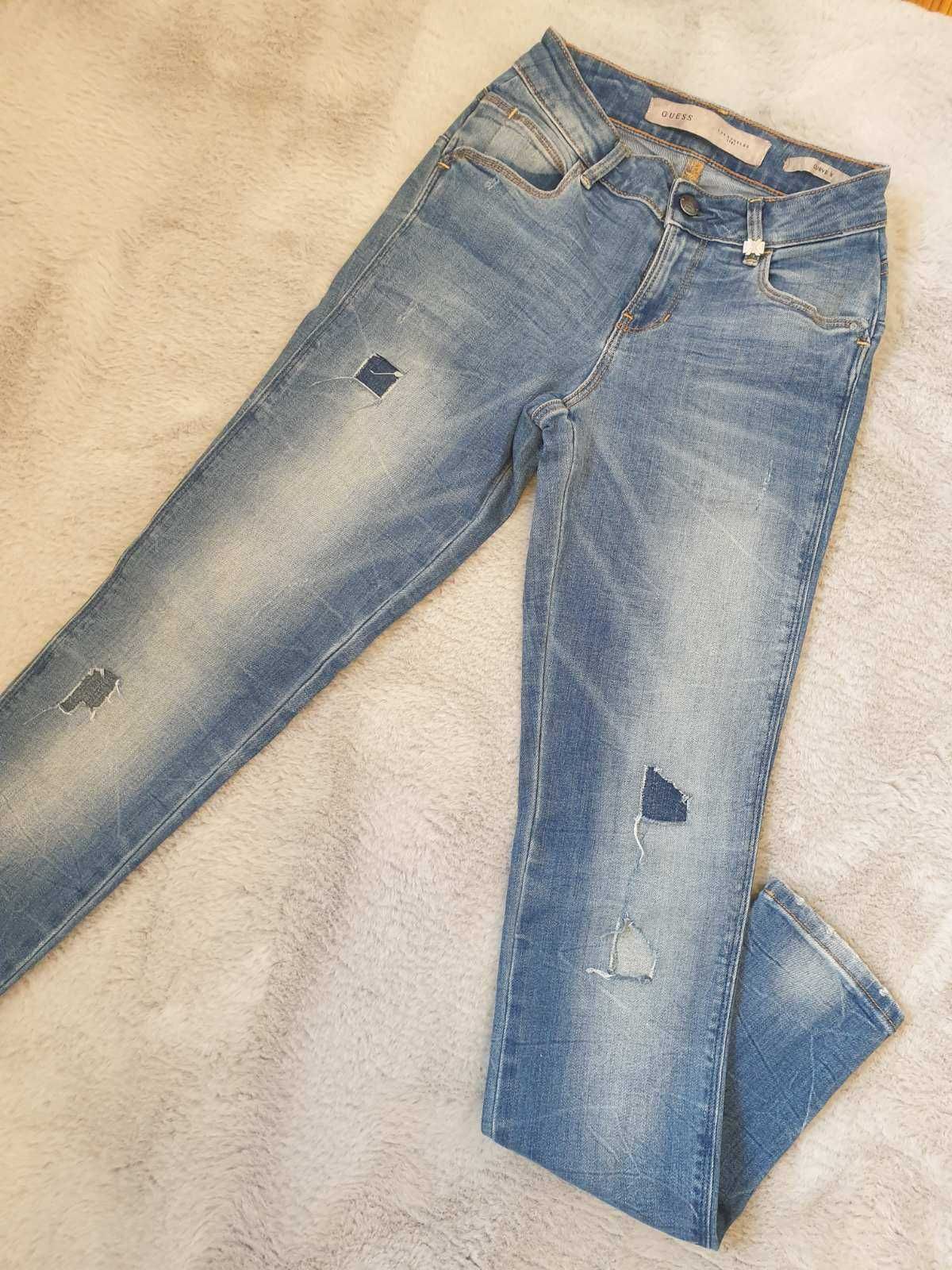 Spodnie jeansowe Guess Curvex. Stan idealny.Rozmiar 24=34