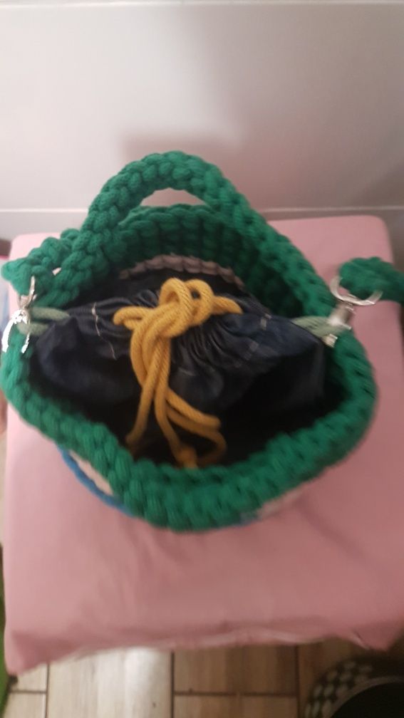 Torebka handmade,ze sznurka wiskozowego