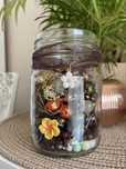 Mystery jewelry jar zestaw biżuterii w słoiku boho handmade vintage