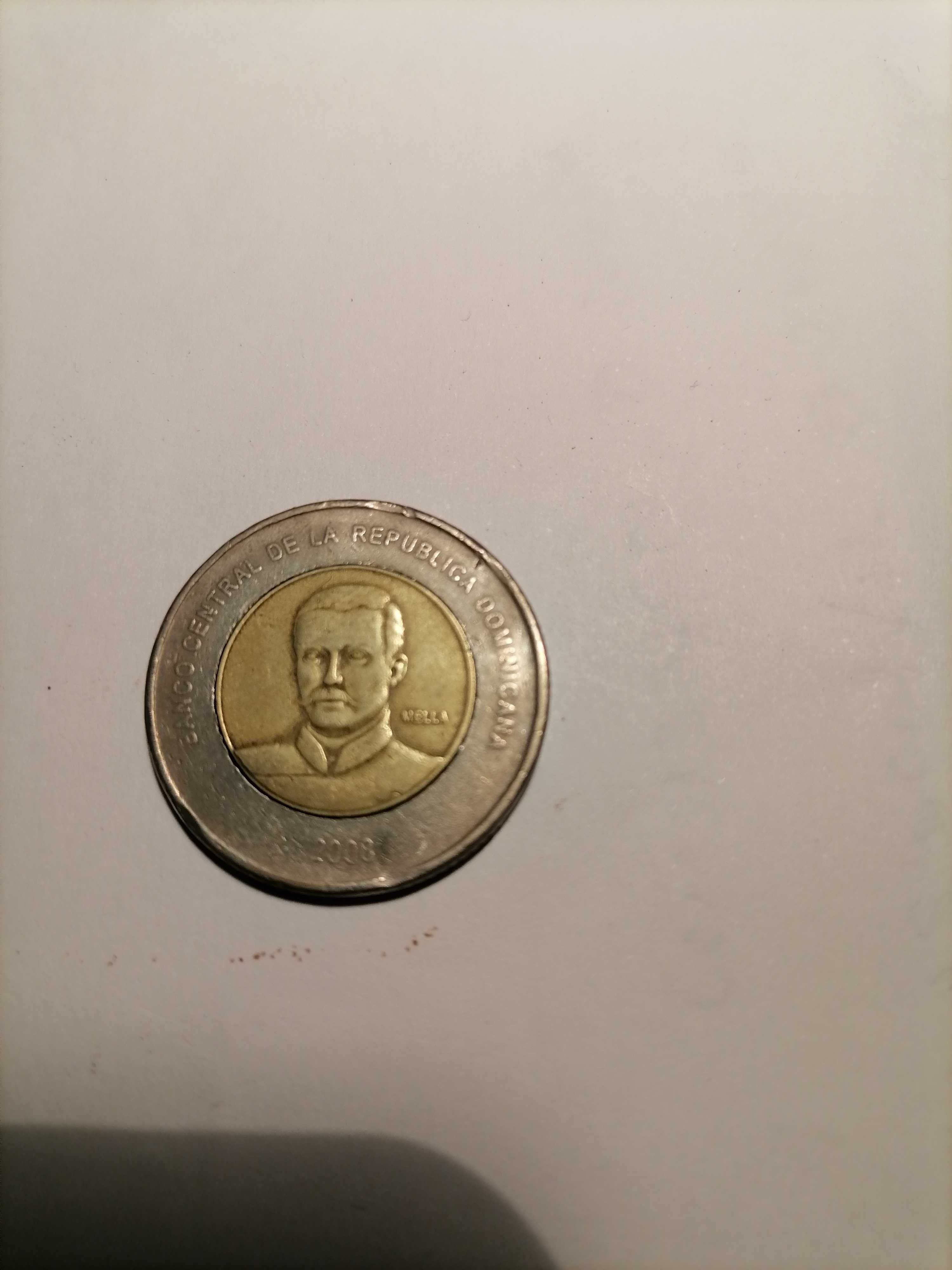 Duas moedas da Republica Dominicana
