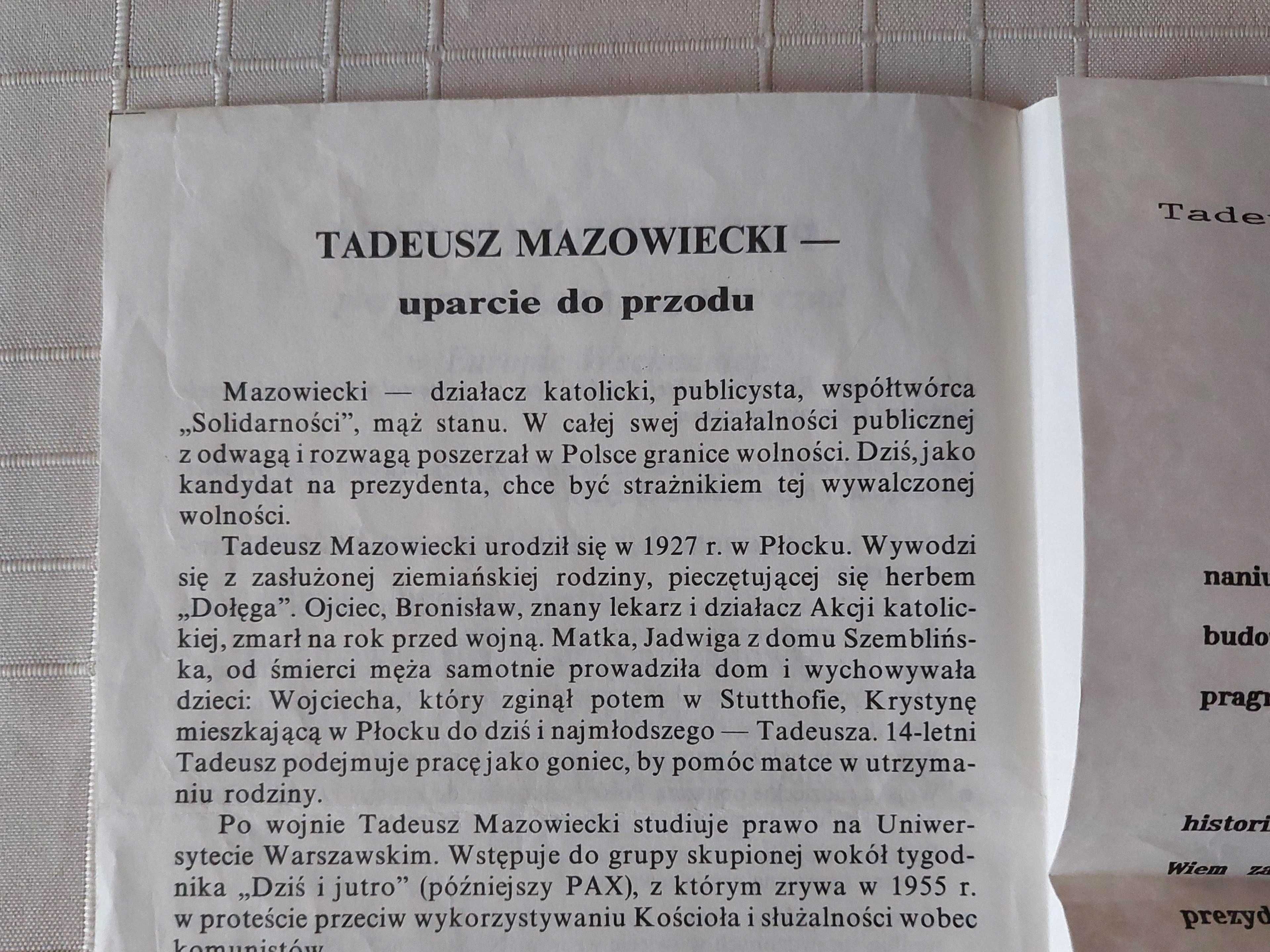 Broszura polityczna (Tadeusz Mazowiecki)