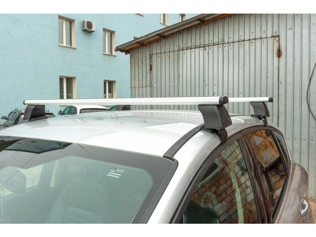 Mitsubishi L200 2015-2024 рр. Перемички на гладку дах (2 шт, Asaf V4)