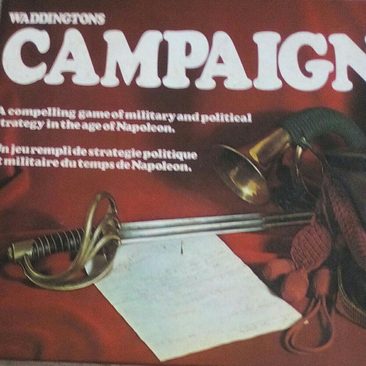Jogo tabuleiro Waddington campaign 1971