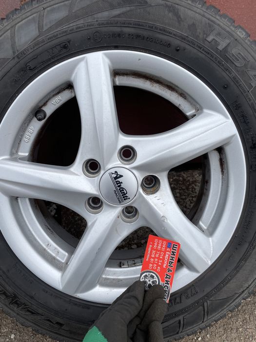 диски 5x100 R14 Skoda Seat vw резина зимова 175/70 R14 Falken