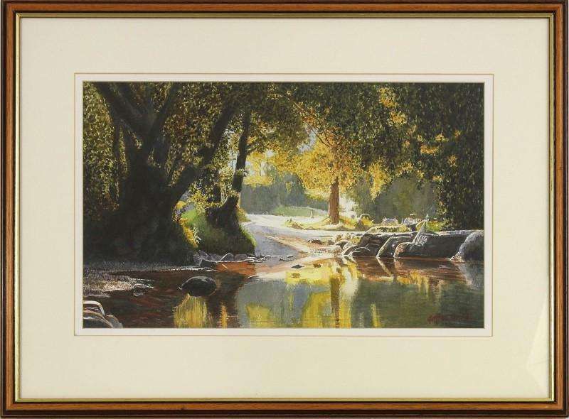 Original - Aguarela sobre papel Fabriano - Geoffrey John Hall