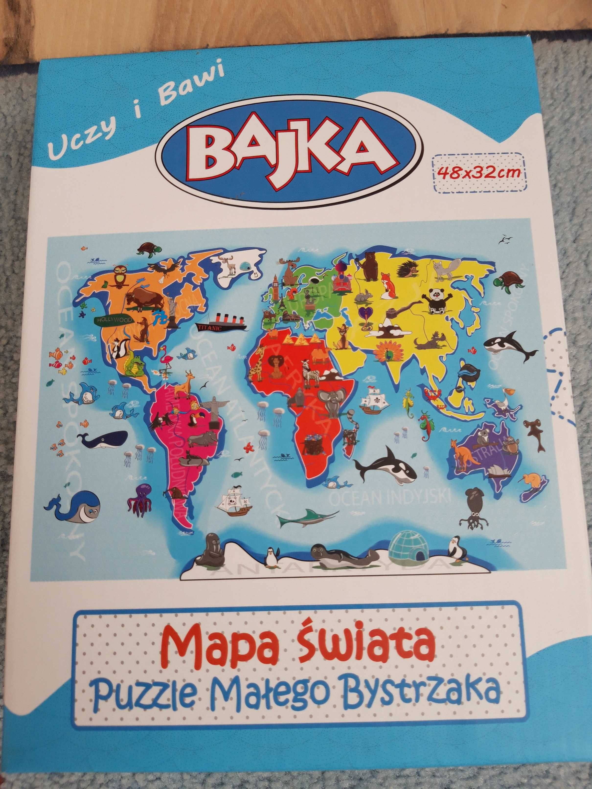 Puzzle Małego Bystrzaka Mapa Europy Mapa Świata