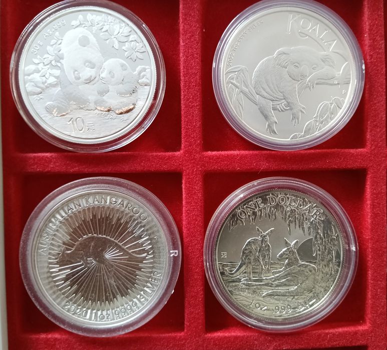 15 Moedas Onças em Prata