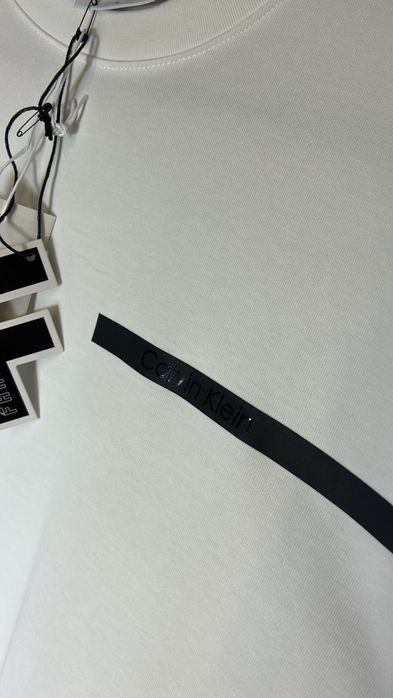 MEGA SALE -40% Мужской свитшот Кельвин Кляйн белая Кофта осень Лонгсли