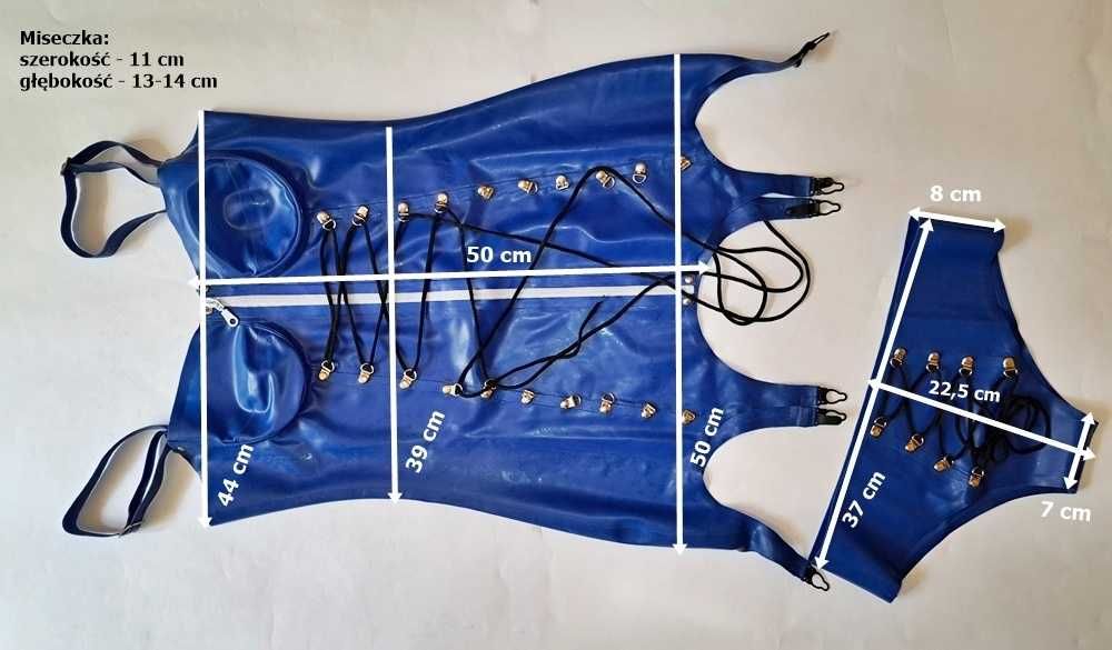Gorset i figi latex 100% guma r. L