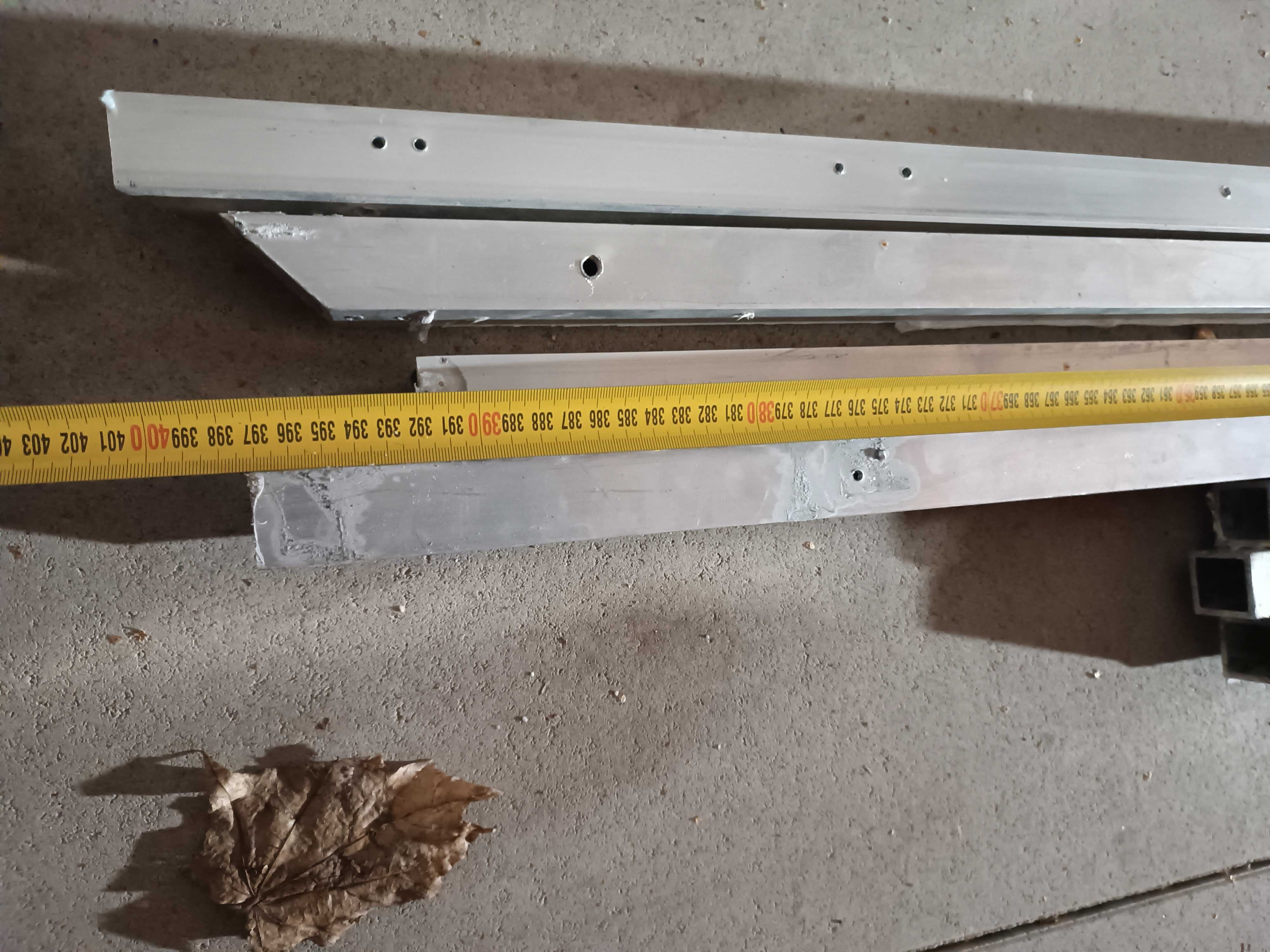 Profil aluminiowy 30x30x3mm kwadratowy (40mb) odcinki 120-400cm