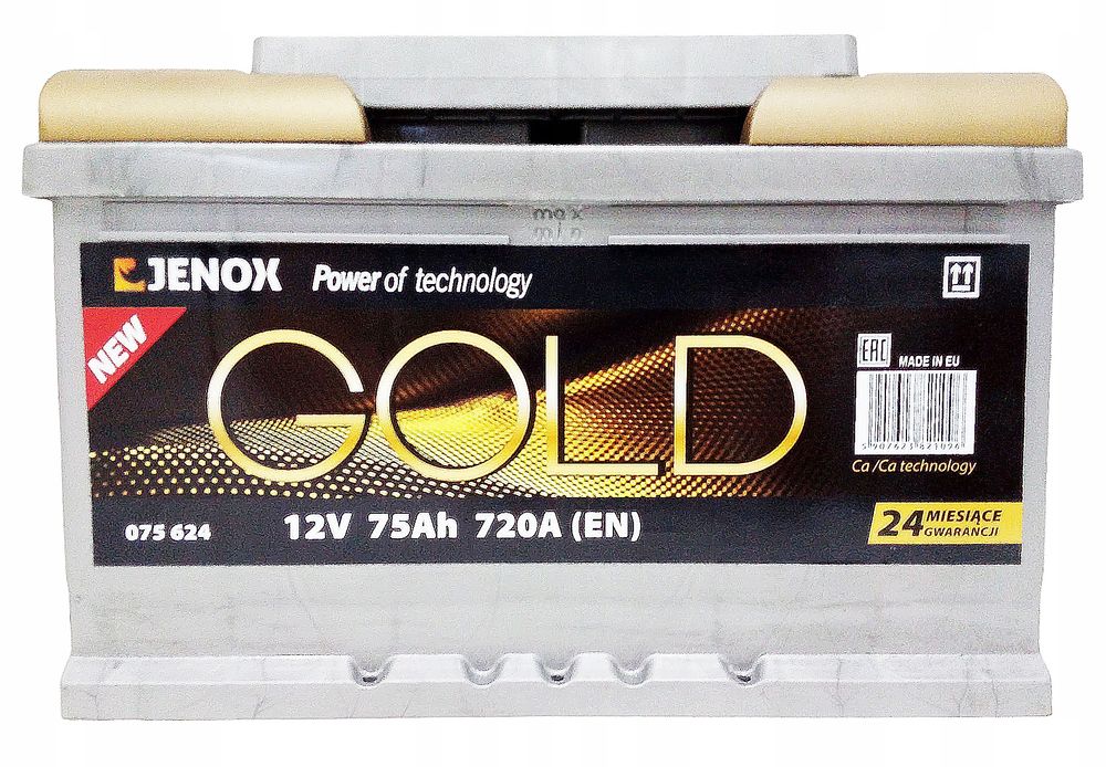 Akumulator Jenox Gold 12v 75ah 720a