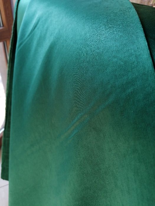 ZASŁONA z metra w kolorze butelkowa zieleń szer 280 cm MALAGA