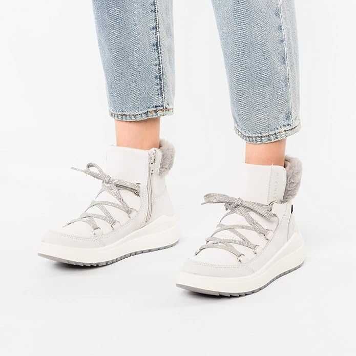 Buty damskie śniegowce 39 MCKINLEY wysokie ciepłe futerko szare zimowe