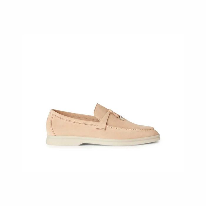 Лофери Loro Piana Summer Charms Walk Loafer Suede Nude