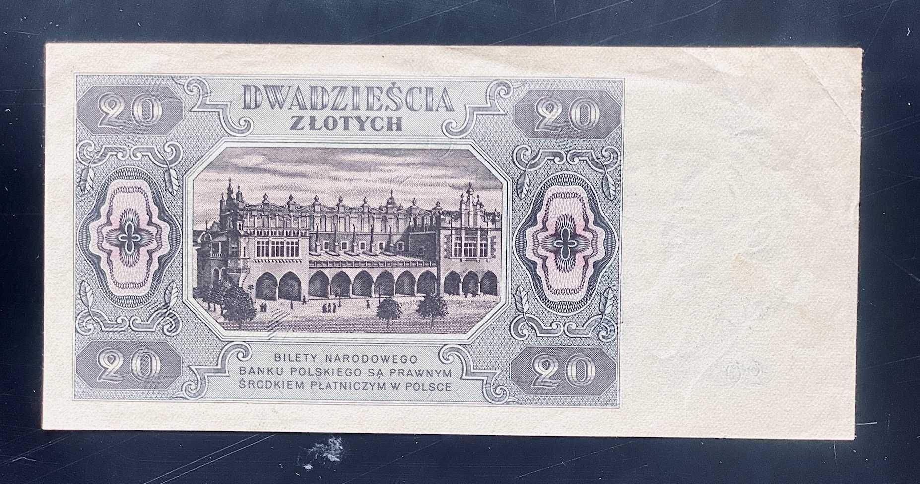 20 złotych 1948 Seria HU