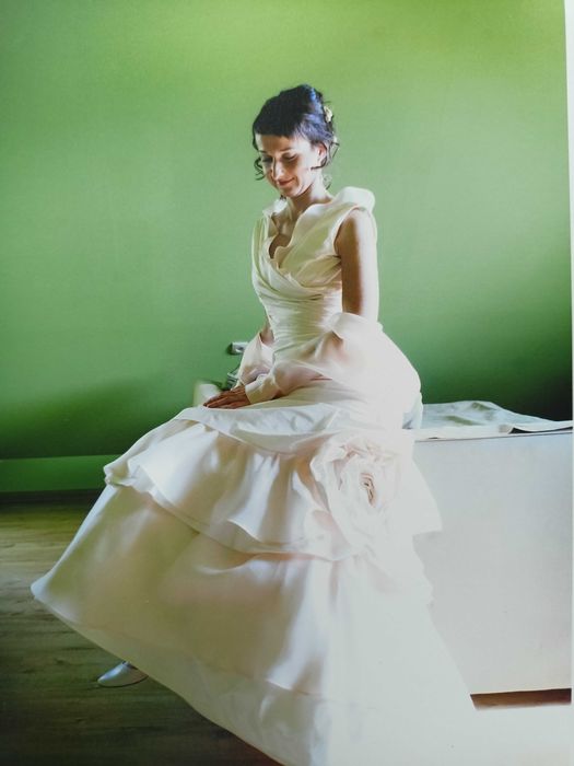 Suknia ślubna delikatny róż rozm. S