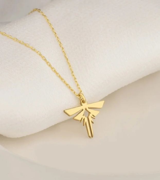 THE LAST OF US - świetliki - piękny złoty naszyjnik TLOU