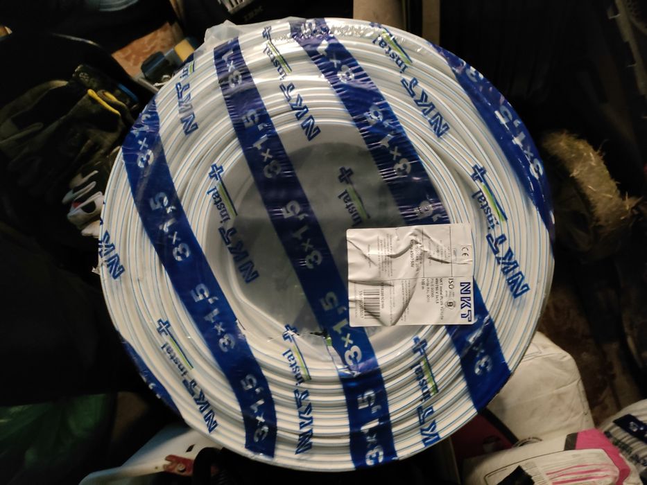 Przewód Kabel NKT Płaski Miedziany Polski 3x1,5 i 3x2,5