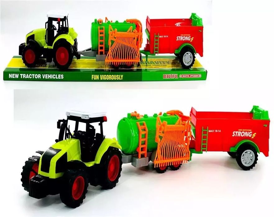 Traktor z maszynami rolniczymi. TOYS Paweł Wojda