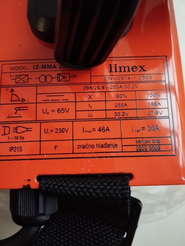 Зварювальній апарат Limex IZ-MMA 255rd