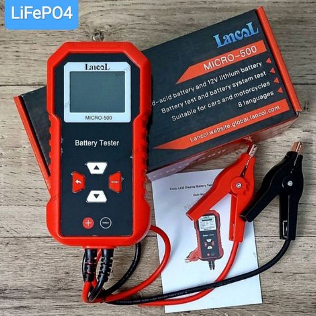 Тестер акумуляторів Lancol та Autool (літієві та свинцеві батареї)