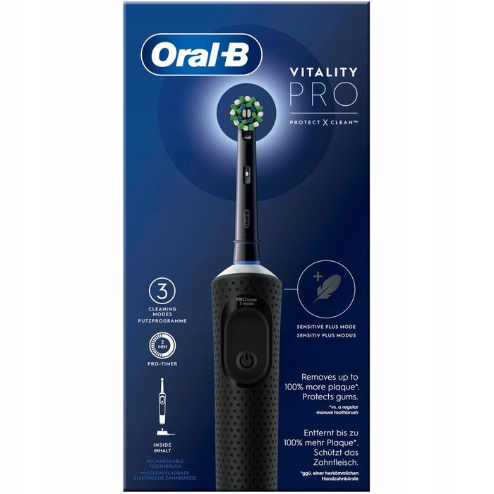 Elektryczna Szczoteczka Do Zębów Czarna Oral-B Pro Vitality Czarna