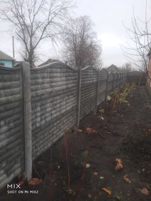 Бетонний паркан,встановлення