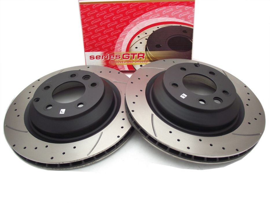 TARCZE hamulcowe Bozarto wiercone Audi Q7 VW Touareg Cayenne 358mm TYŁ