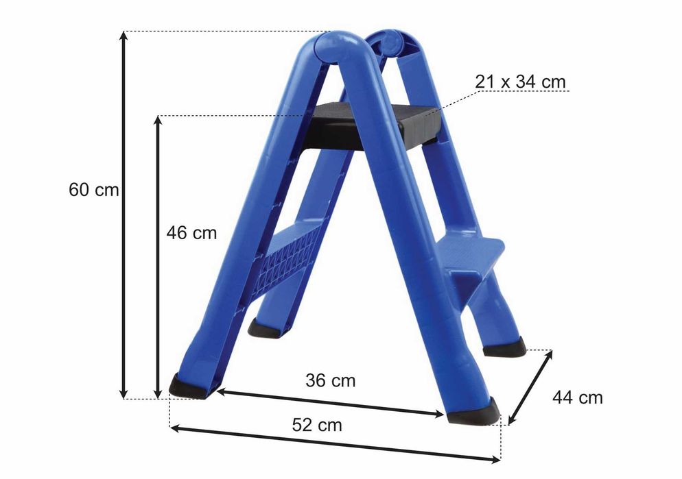 Drabinka, taboret składany do 150kg 60cm (