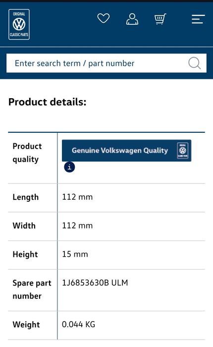 Emblema VW Golf MK4 Polo Lupo