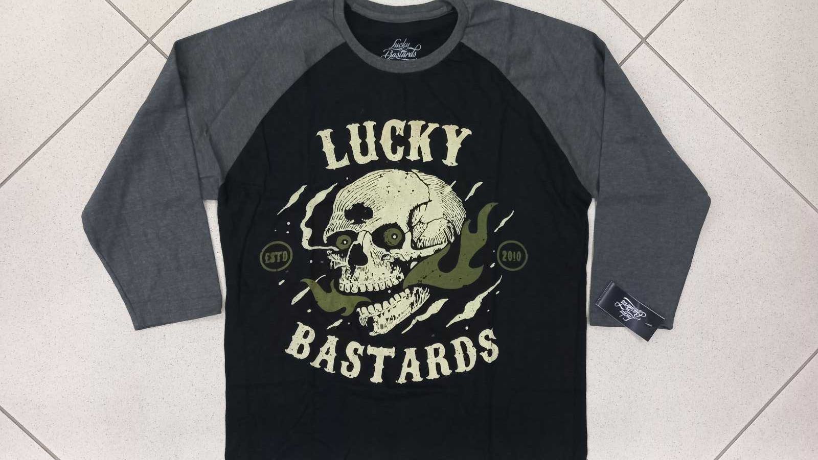 Lucky Bastards, футболки с рукавом 3/4, размер S-XL