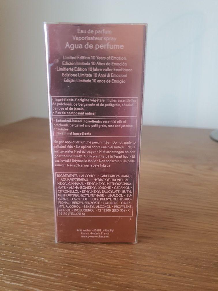 Perfume Selado yves rocher Evidence edição limitada 10 anos 50ml