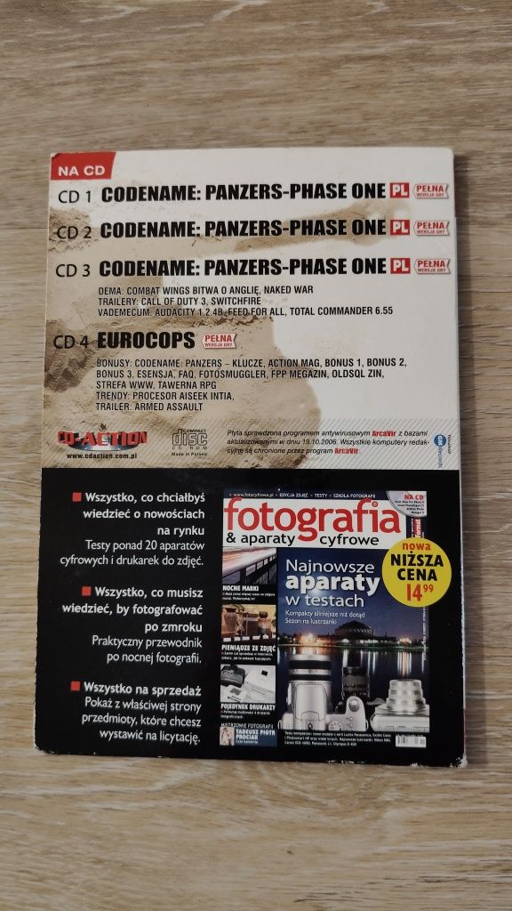 Gry Codename Panzers, Eurocops, Splinter Cell CD Action 2006