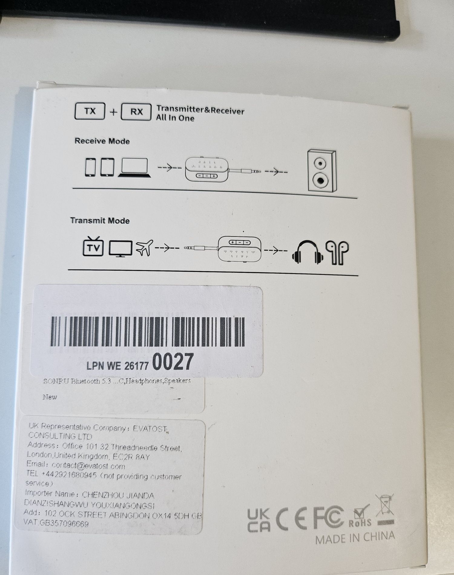 Adapter nadajnik i odbiornik Bluetooth- Wszystko w jednym