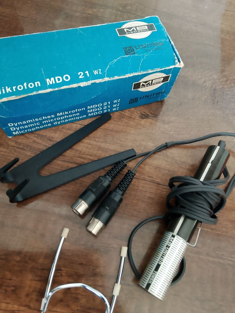 Mikrofon Dynamiczny UNITRA Tonsil MDO 21 Wz ... Komplet Box