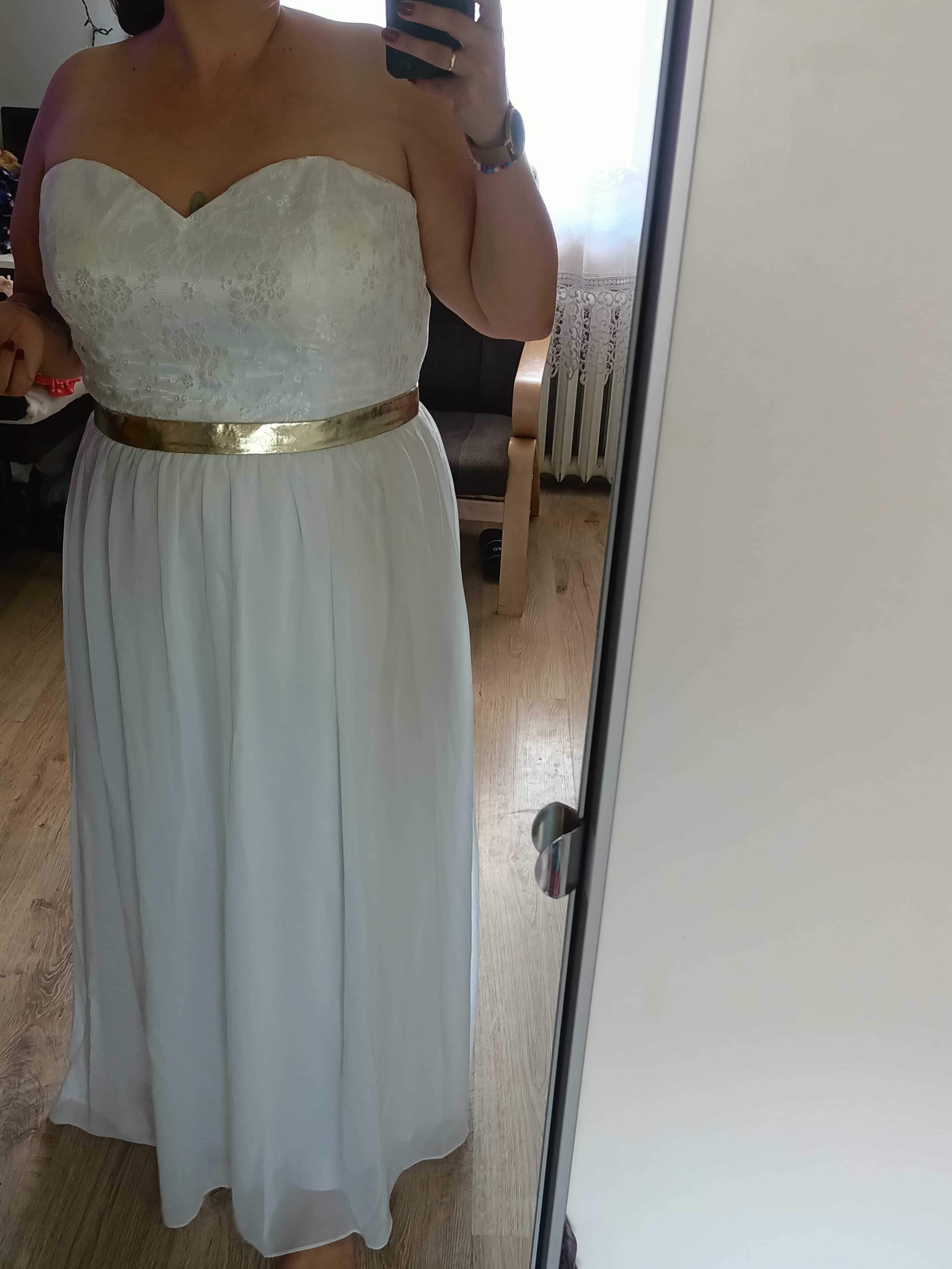 suknia ślubna rozmiar 48
