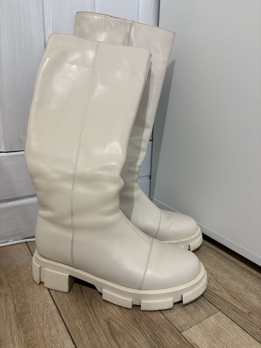 Шкіряні зимові чоботи