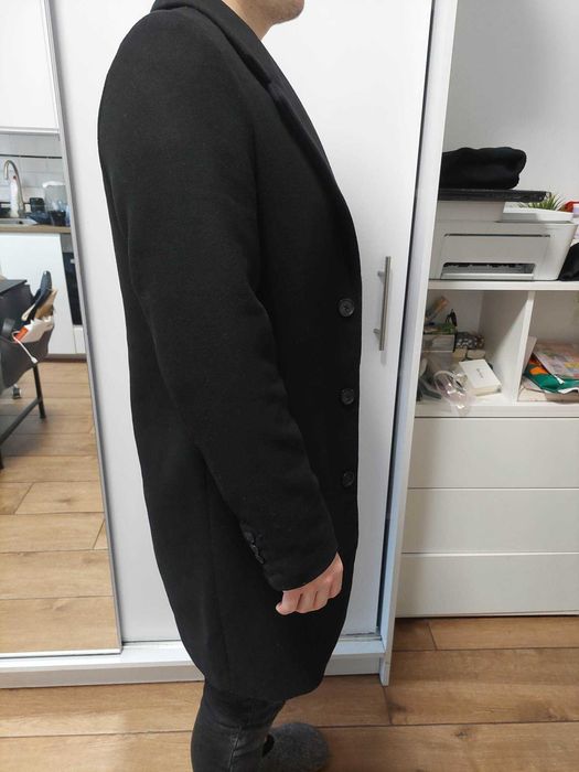 Płaszcz męski czarny