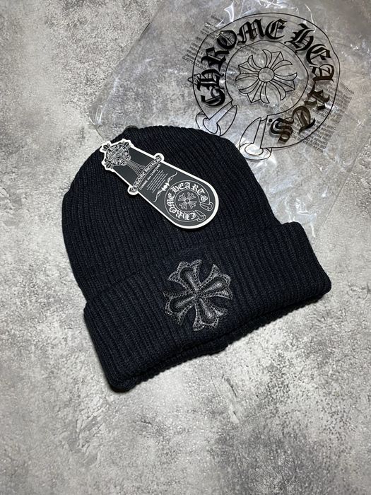 Шапка Chrome Hearts з хрестом чорним