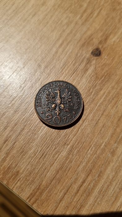 2 RP 20 zł 1924 Moneta Medal Rare rzadkość wykopki z kolekcji